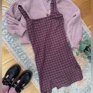 Volcom Plaid Tank Dress